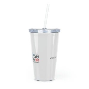 Nurse Ed Logo Plastic Tumbler with Straw